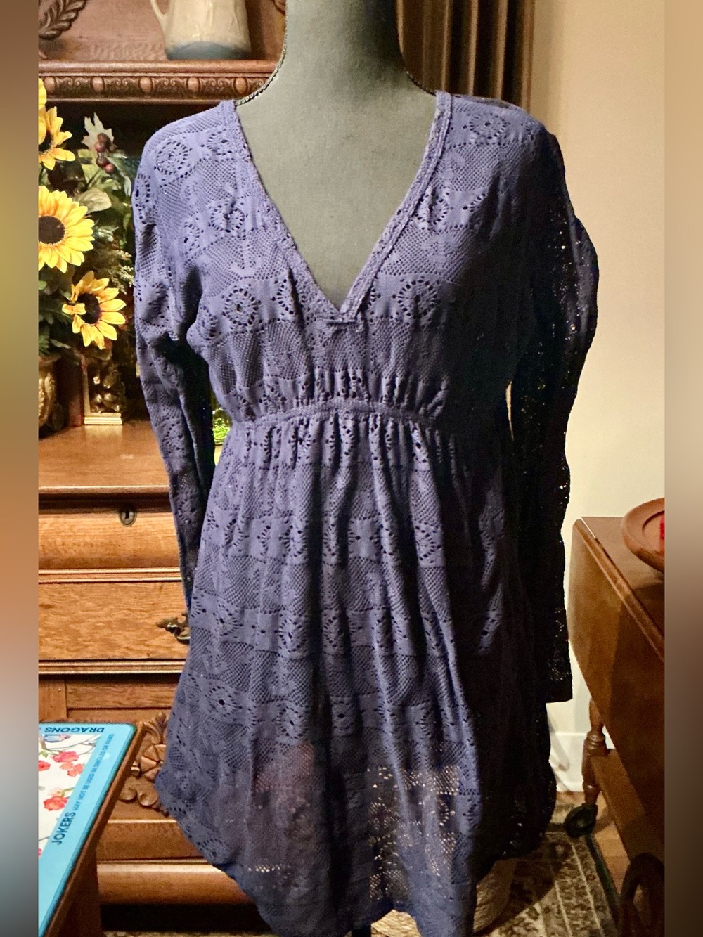 Nautica Women's Navy Coverup L